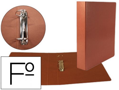 Pasta aneis liderpapel cartao couro folio 2 aneis 40mm mistos lombada 55 mm , Liderpapel , 1547 , 8423473015470